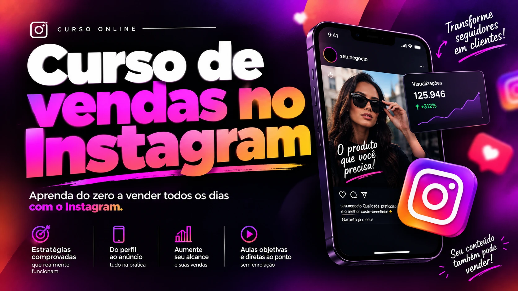 Curso de vendas no Instagram